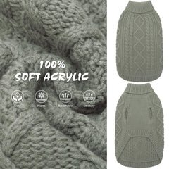 BINGPET dog sweater back leash hole enables easy walking.