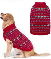 BINGPET dog sweater snowflake close-up shows warmth and festive style.