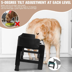 BINGPET elevated bowls splash guard focuses on keeping floors clean during meals