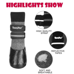 BINGPET paw protectors shield floors from scratches while providing grip.