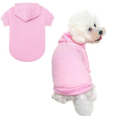 BINGPET perro con capucha, vista frontal, abrigo cálido para paseos.