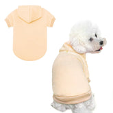 BINGPET sudadera para perro, capucha-frente, mantiene calor suave durante paseos fríos.