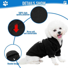 BINGPET puppy sweater interior fleece, highlighting warmth for pets.