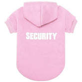 BINGPET Security Dog Hoodie front view shows cozy fleece warmth for cold outings