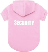 BINGPET security dog hoodie front view shows cozy fleece warmth for cold walks