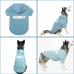 BINGPET Security Dog Hoodie ribbed sleeves provide snug fit during movement.
