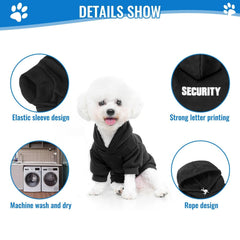BINGPET security dog hoodie side-fit ensures comfortable movement on daily adventures.