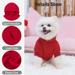 BingPet sudadera para perro, vista trasera, acabado suave para paseos nocturnos.