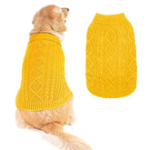 BINGPET thermal knitted dog sweater front view highlighting cozy warmth for pets