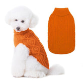 BINGPET thermal knitted dog sweater front view delivers cozy warmth for chilly walks