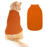 BINGPET thermal knitted dog sweater front view showing cozy warmth on walks