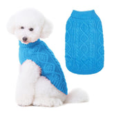 BINGPET thermal knitted dog sweater close-up knit texture for warmth
