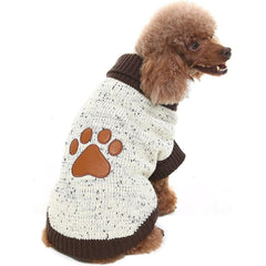 BINGPET Turtle Neck Dog Sweater knit texture for cozy warmth