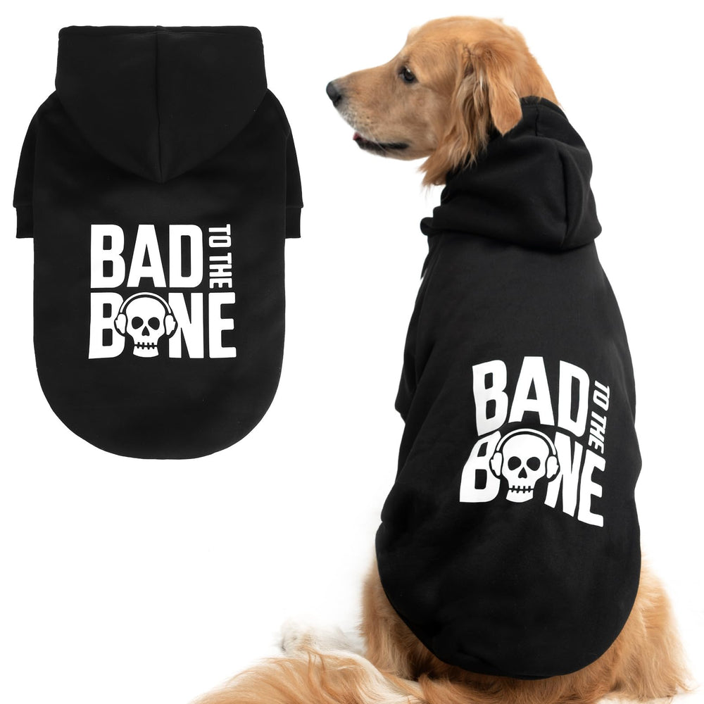 BINGPET warm dog sweater with hood provides cozy warmth for chilly walks.