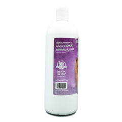 Bio-Groom Silk Creme Rinse on a dog's shiny coat after bath