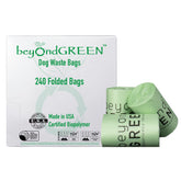 bioDOGradable waste pickup bags in leash-dispenser pack showcase eco-friendly, convenient cleanup.