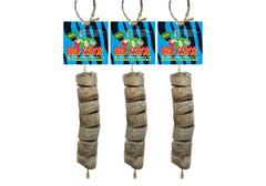 Bird Kabob Mini 3-Pack toy offers shreddable enrichment with biodegradable wood for birds.