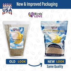 Birds LOVE Alpiste in feeder demonstrates indoor feeding for small birds.