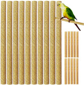 Birheatry sand perch cover yellow wraps around a perch to aid natural beak polishing