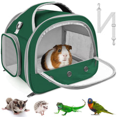 Bissap Bearded Dragon Travel Carrier with transparent window for easy monitoring on the go.