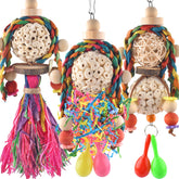 Bissap sola-balls-foraging toy provides safe enrichment for small parrots