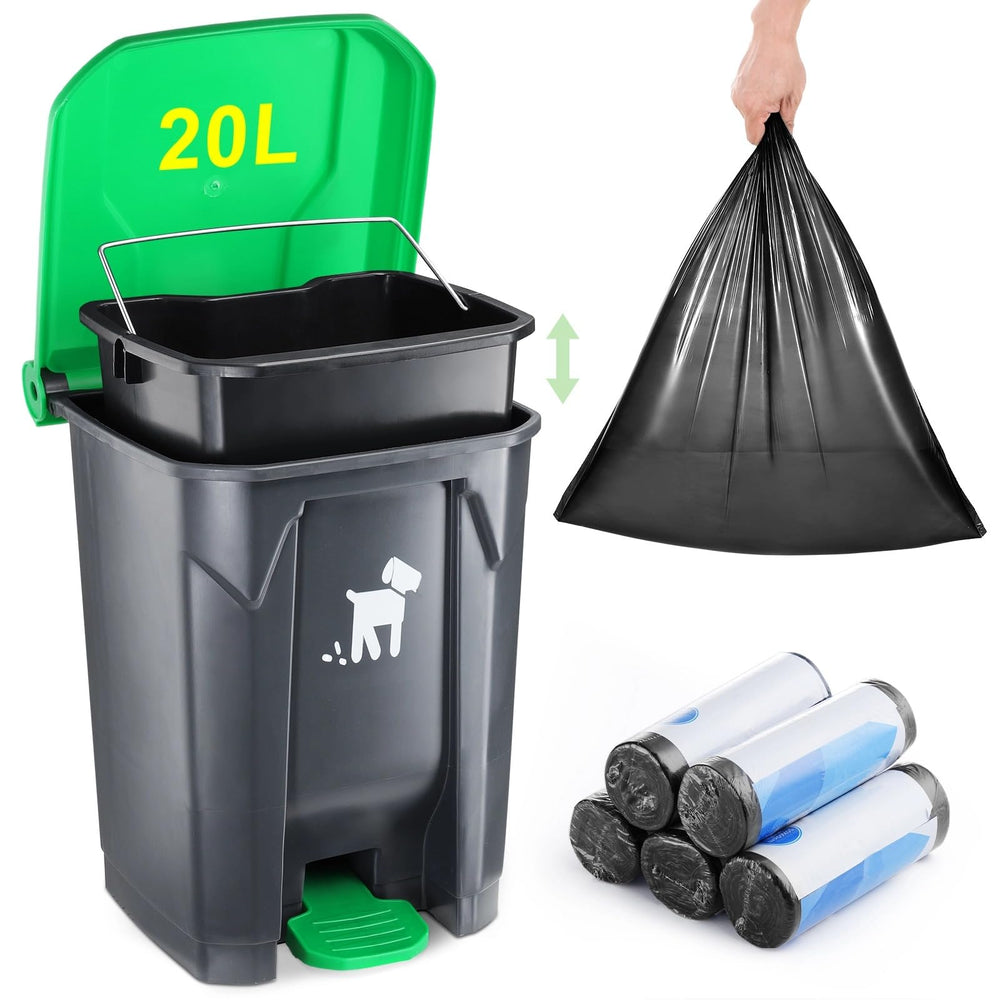 Biubiucat dog-poop-bin-outdoor demonstrates durable waste containment for curbside cleanup.
