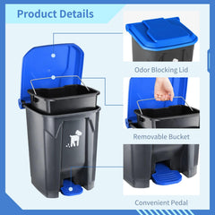 Biubiucat removable inner bin demonstrated for simple bag removal and cleaning