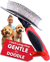 Bixy Pixy dog slicker brush large ball-tipped pins for gentle grooming and mat removal.