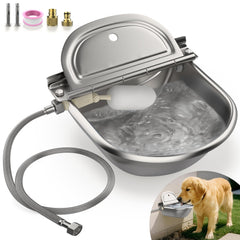 Bkhdesign Animal Water Dispenser leakproof drain plug simplifies cleaning and maintenance.