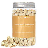 BLACK FOX Freeze-Dried Chicken Breast Treats bag—convenient training rewards for pets.