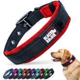 Black Rhino Comfort Collar neoprene padding close-up for irritation-free neck comfort.