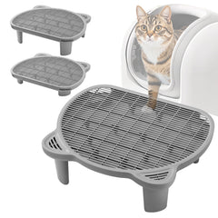 Blata litter-catching step front view shows paw-cleaning platform for cleaner floors.