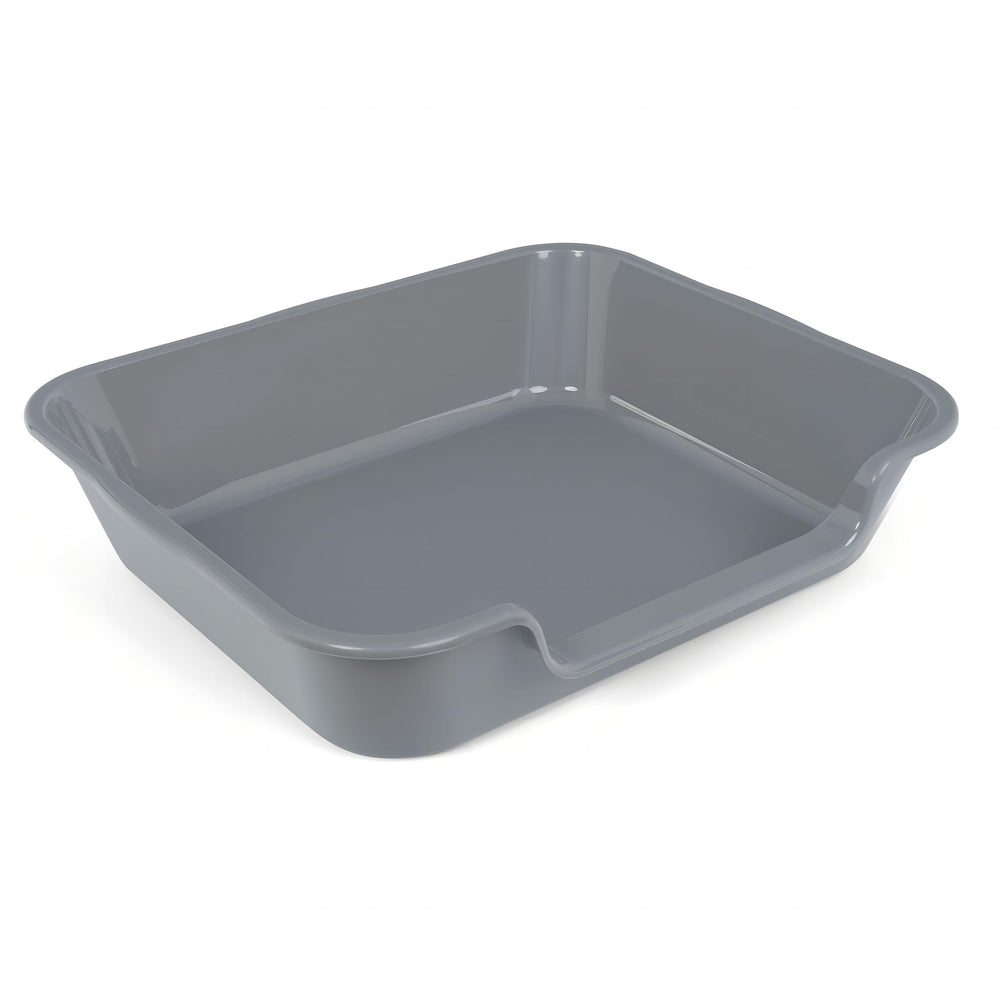 Blaucasa dog litter box pan tray front view showing spacious interior for indoor potty.