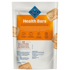 Blue Buffalo Health Bars pumpkin oatmeal cinnamon ingredients close-up, natural treat components.