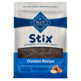 Blue Buffalo Stix chicken-rolls shown for rewarding training moments