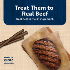 Blue Buffalo Stix real-beef-first-ingredient label image highlights honest ingredients