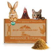 Blue Mountain Hay organic bedding straw 10lb pack for soft nesting and warmth