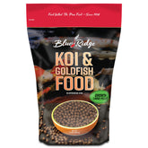 Blue Ridge Koi Food 2lb floating pellets ideal for surface feeding