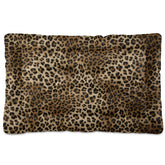 Blueangle Vintage Leopard Bed full-36x24 keeps pets cozy lounging.