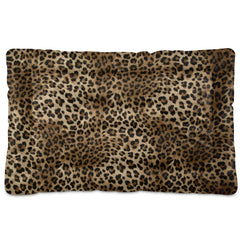 Blueangle Vintage Leopard Bed full-36x24 keeps pets cozy lounging.