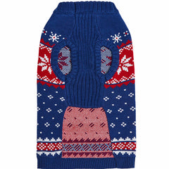 Blueberry Pet acrylic-knit dog sweater material detail for easy care