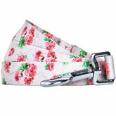 Blueberry Pet Cherry Garden Dog Leash close-up pattern, floral design for stylish daily walks.
