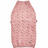 Blueberry Pet classic fuzzy-knit pullover rainbow pink back length 16 for cozy outdoor wear