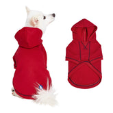 Blueberry Pet Essentials hoodie front view shows cozy warmth for chilly walks.