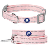 Blueberry Pet Essentials matching collar and leash set in pastel pink for daily wear