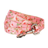 Blueberry Pet leash with 9-pattern floral rose print for small dogs, offering durable 5 ft control.