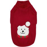 Blueberry Pet Merry Christmas pullover bear front highlights cozy holiday wear for large dogs.