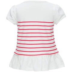 Blueberry Pet girl's T-shirt side view showing fabric texture for comfortable all-day play