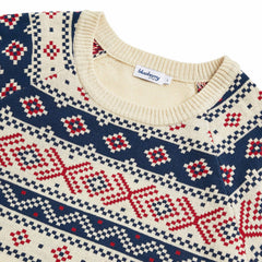 Blueberry Pet Style Fair Isle Sweater care-ready packaging with machine-wash guidance