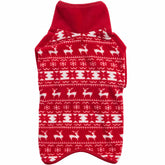 Blueberry Pet Ugly Christmas Reindeer Sweater front view for festive photos